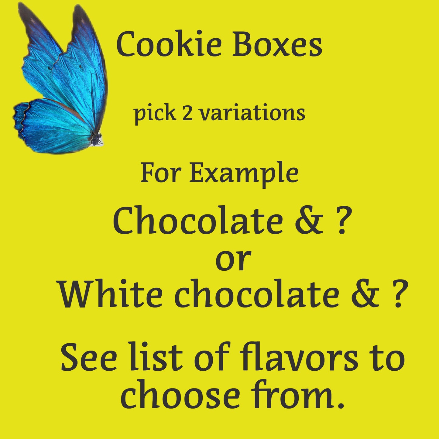 13ct Gourmet Chocolate Chip Cookies ~ Bakers Dozen with a Twist ~ Many Flavors