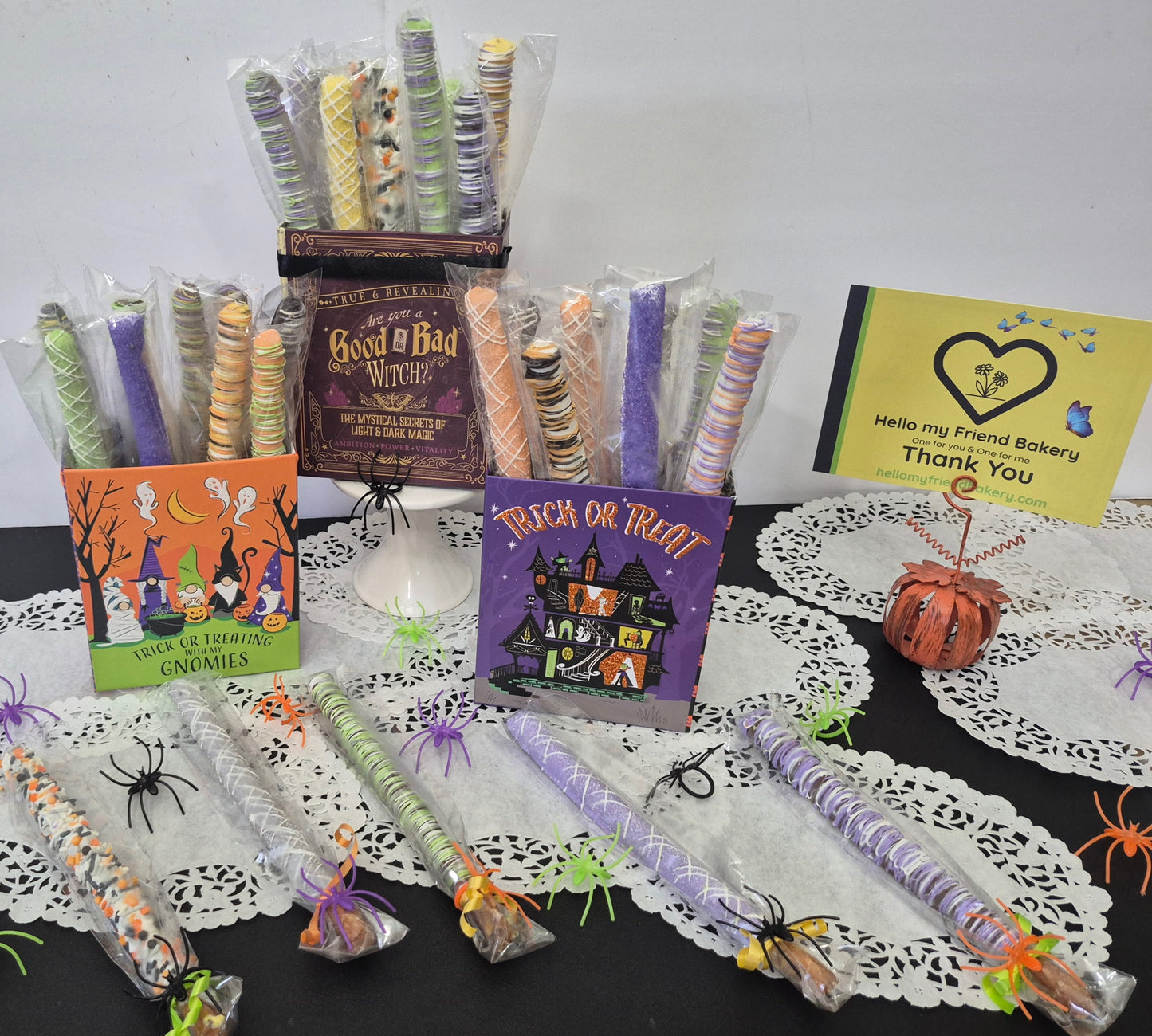 15-36ct Gourmet Hand Dipped & Decorated Chocolate Cover Pretzels Rods