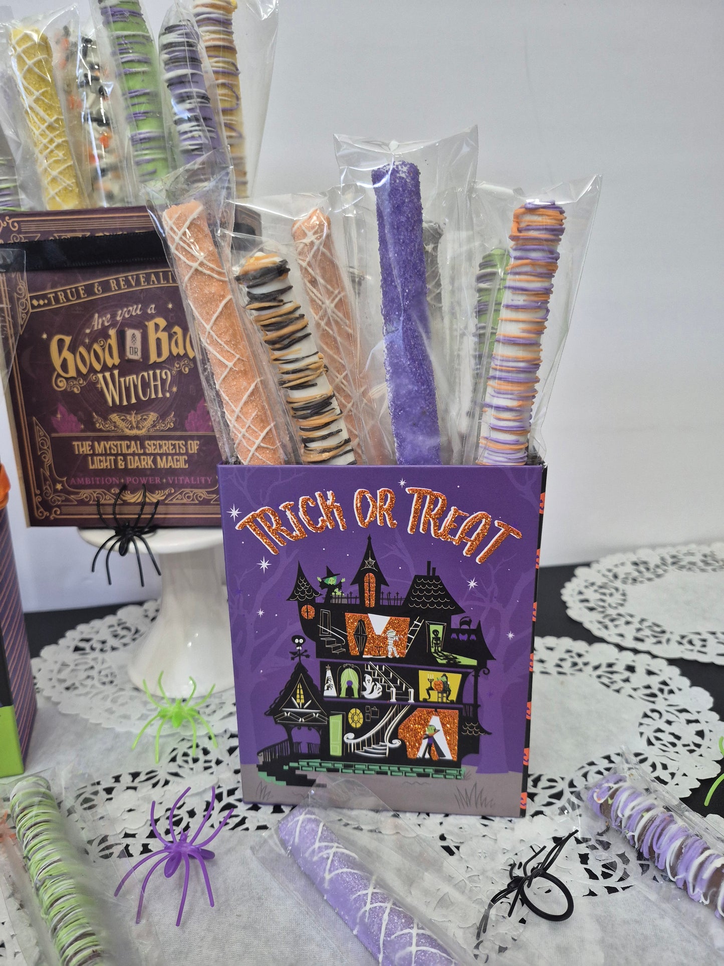 15-36ct Gourmet Hand Dipped & Decorated Chocolate Cover Pretzels Rods