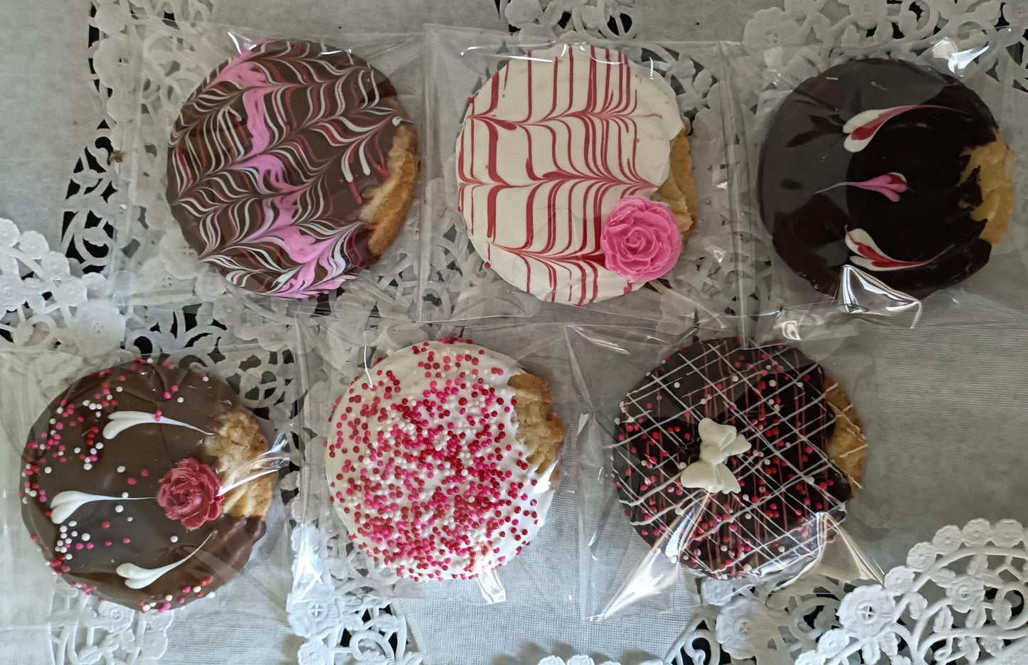 9ct Delicious Lemon Shortbread Cookies Hand Dipped & Decorated in Chocolates! GIFT BOX Valentine's, Day, School, Birthday, Teacher, Office