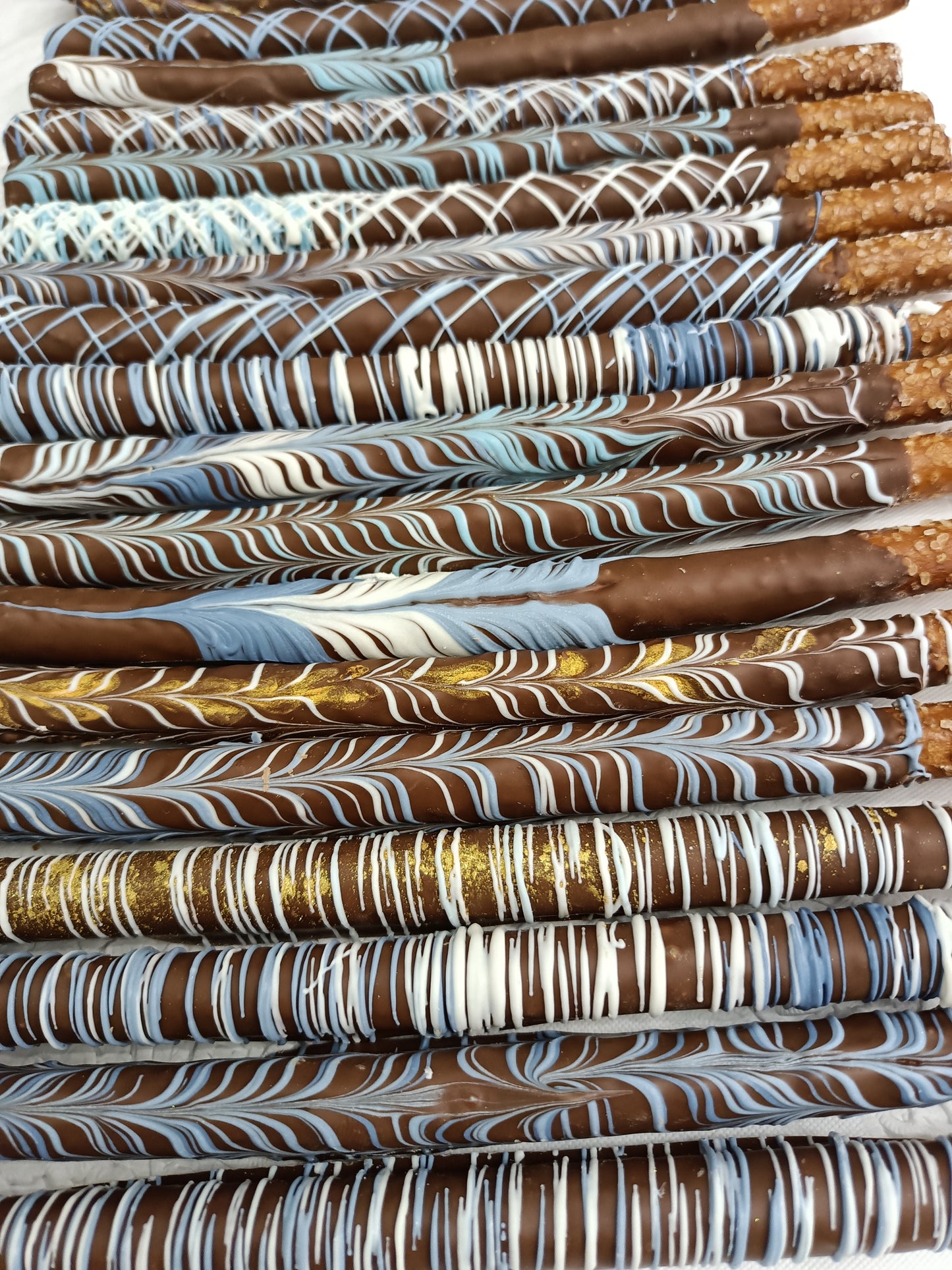 Custom Hand Dipped Chocolate Cover Pretzels, Baby Shower, School Party, Thank you Gift, Birthday Parties, Party Favors, Weddings,