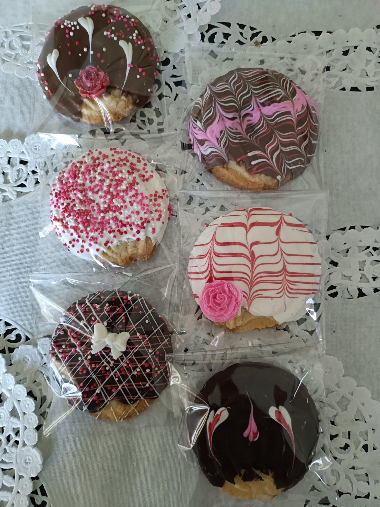 9ct Delicious Lemon Shortbread Cookies Hand Dipped & Decorated in Chocolates! GIFT BOX Valentine's, Day, School, Birthday, Teacher, Office