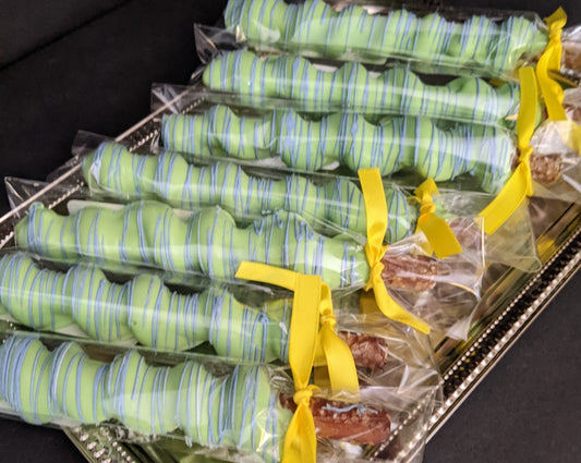 Hand Dipped Chocolate Cover  Caramel Pretzels Rods