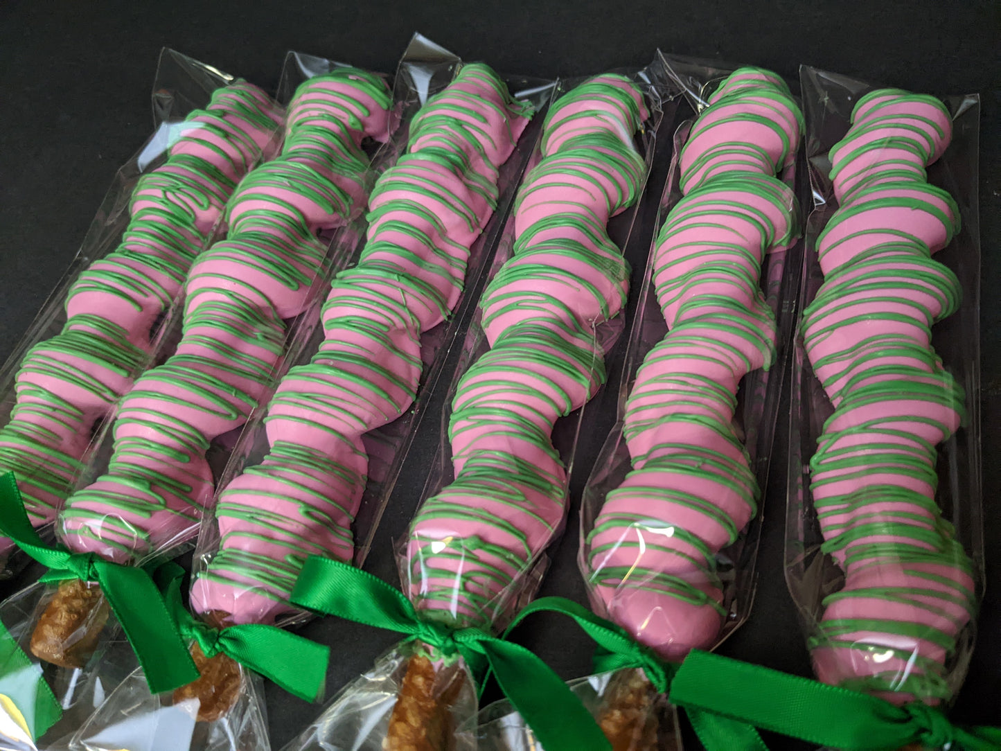 Hand Dipped Chocolate Cover  Caramel Pretzels Rods